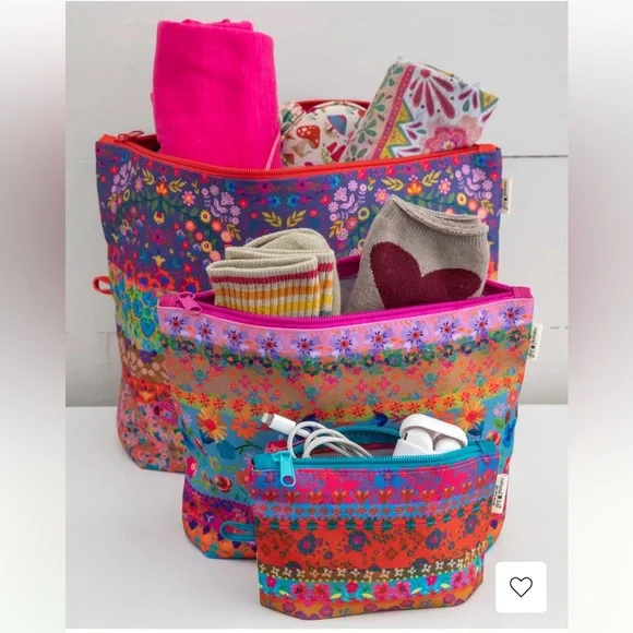 NATURAL LIFE Floral Pouch Trio - Picture 2 of 4